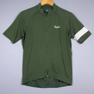 Rapha Core Cycling Jersey Mens Size Large Short Sleeve Green Gorpcore